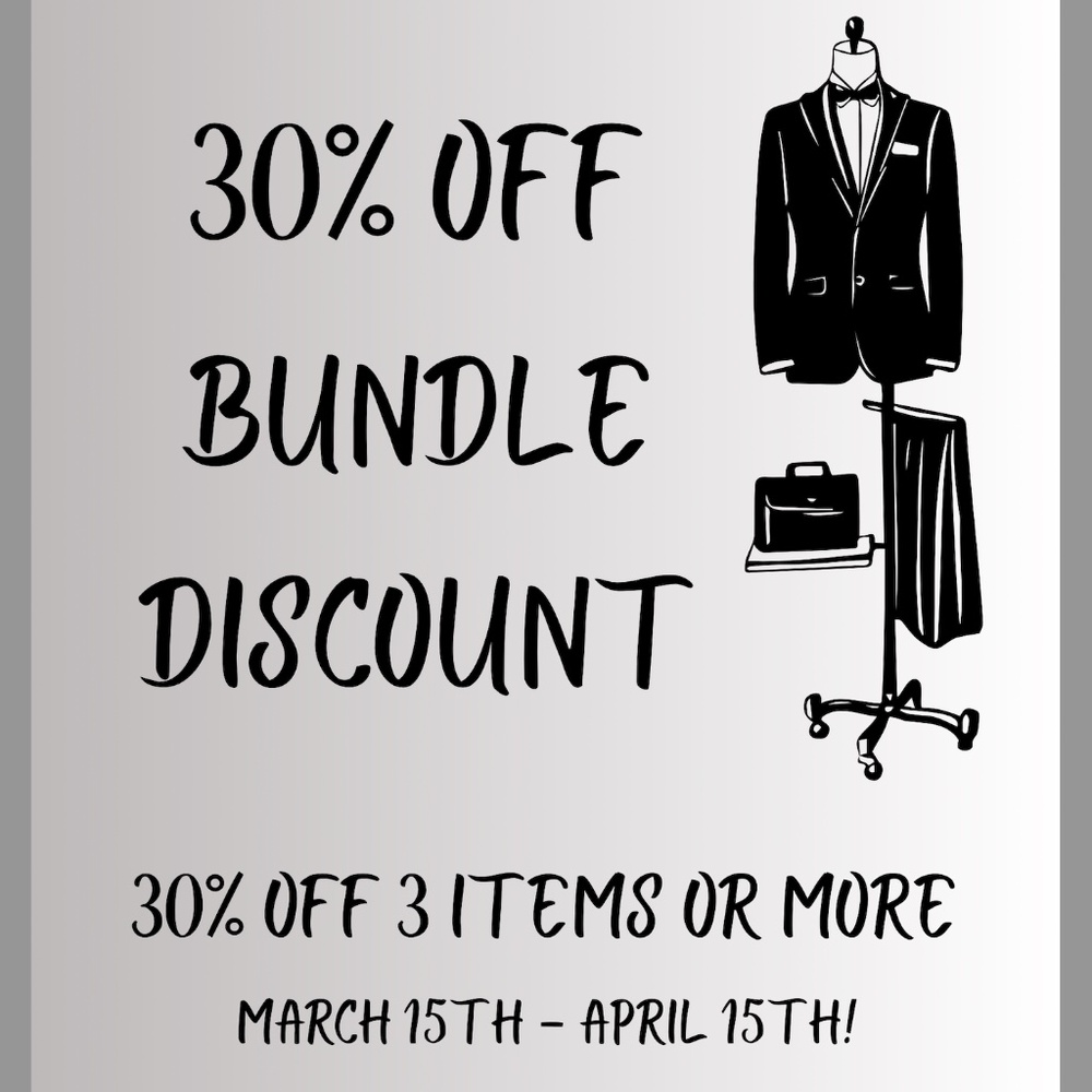 New Bundle Discount! 30% Off 3 Or More Items!